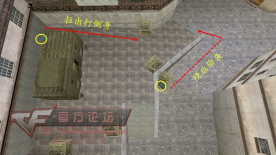 穿越火线爆破模式黑色城镇双人A区防守 配合是关键(图3)