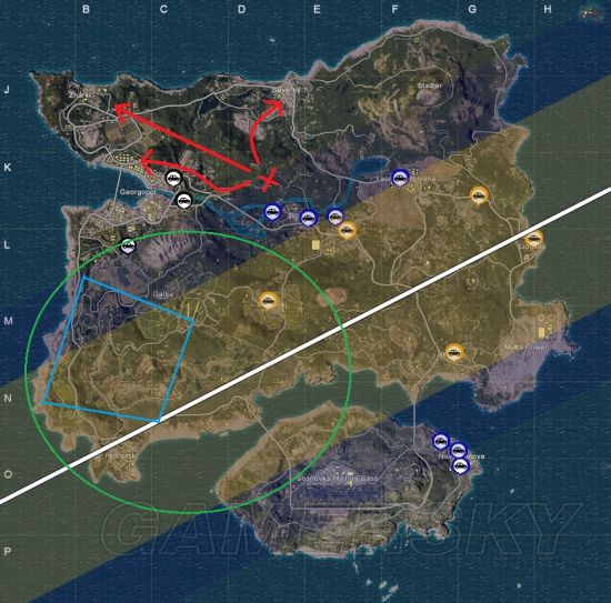 《绝地求生》降落点选择、决赛圈战术高手进阶技巧解析(图3)