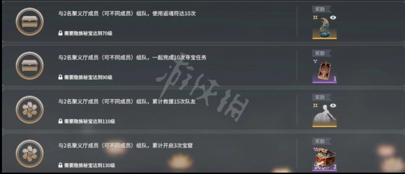 《永劫无间卡盟》聚义厅任务攻略 聚义厅玩法介绍(图2)