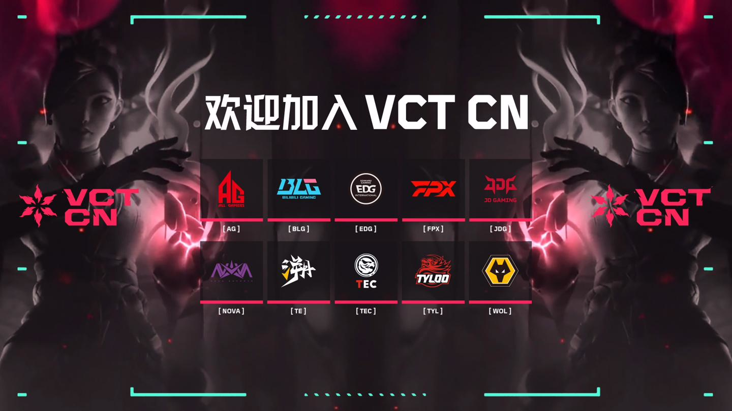 无畏契约冠军巡回赛 CN 联赛（VCT CN）成立，十支长期合作伙伴战队公布(图1)