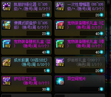 DNF卡盟:DNF常驻资源兑换指南 这些活动建议优先参与(图5) DNF卡盟:DNF常驻资源兑换指南 这些活动建议优先参与(图5)