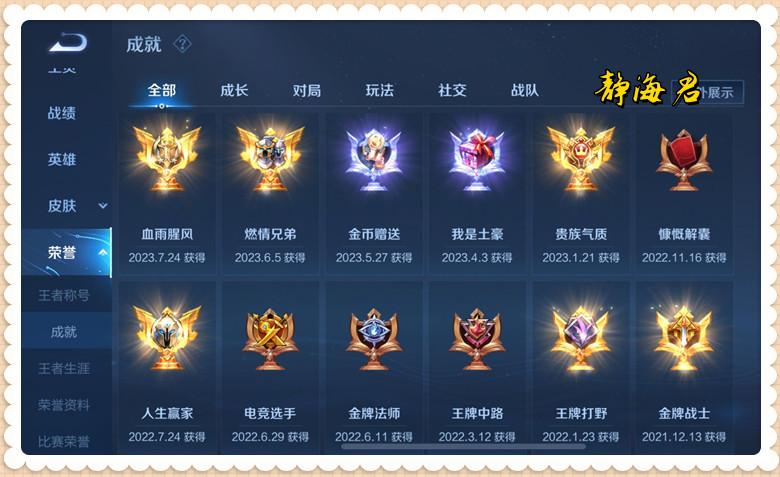 王者荣耀卡盟:6大成长系统,巅峰榜体现价值,皮肤收集并不是最难(图5) 王者荣耀卡盟:6大成长系统,巅峰榜体现价值,皮肤收集并不是最难(图5)