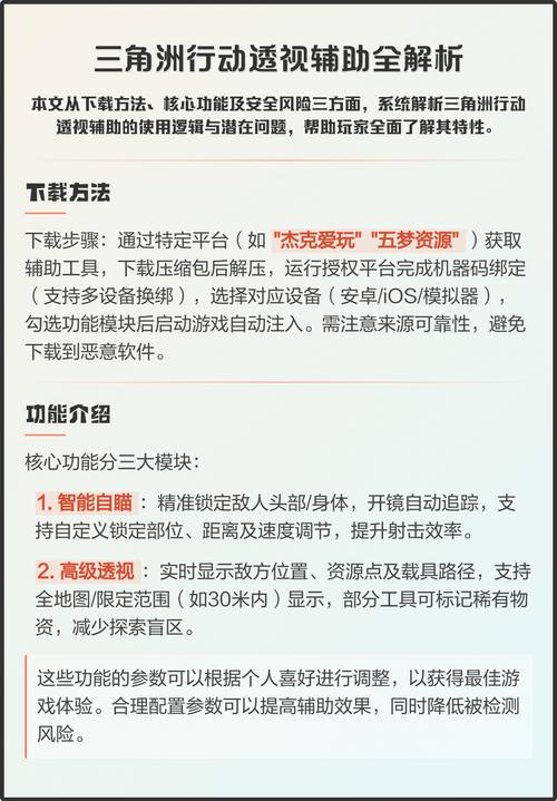 三角洲行动辅助